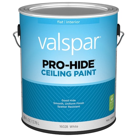 Sw Valspar Cabot, Mccloskey, Valspar Pt 1 Gal Valspar 16028 White Pro-Hide Ceiling Paint, Flat 986