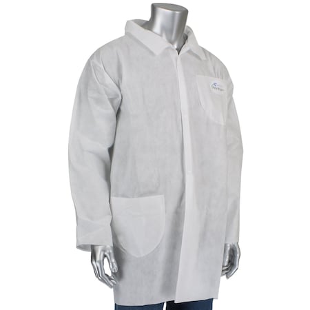 Pip PosiWear M3 Lab Coat, 2 Pocket, 50 gsm, 30PK C3820/XXL