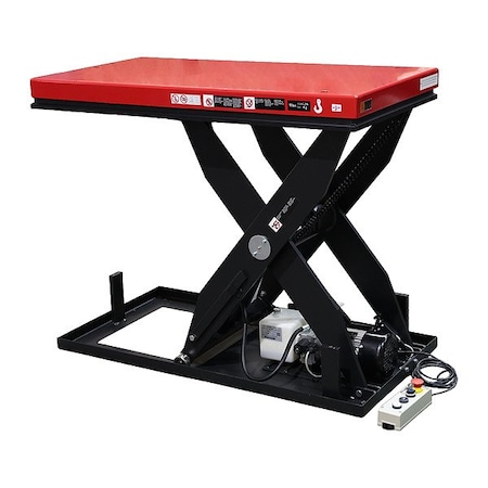 Dayton Scissor Lift Table, 1 1/2 hp, 8 in H 913MY6