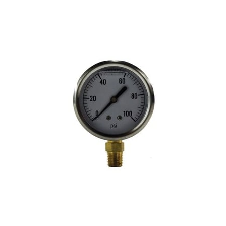 Midland Industries GAUGE PRESS PNEU 2-1/2IN 0 TO 1000PSI 80100