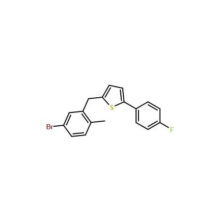 Ak Scientific 2-(5-Bromo-2-methylbenzyl)-5-(4-fluorophenyl]thiophene (25g), CAS 1030825-20-7 Z3521-25g