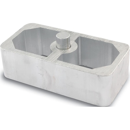 Powerhouse 1.50 in. Aluminum Lowering Block for Leaf Springs PO3626706