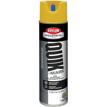 Krylon Industrial Quik-Mark SB Inverted Marking Paint APWA Safety Yellow A03823007