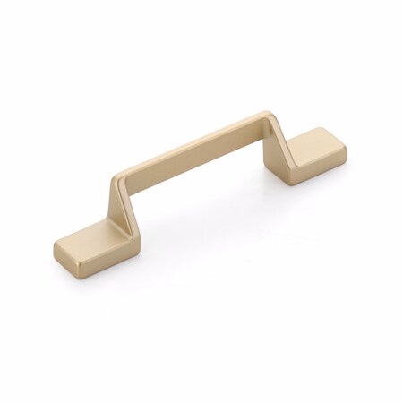 Schaub 3-3/4in Center to Center San Marco Cabinet Pull Satin Brass Finish 454-SB