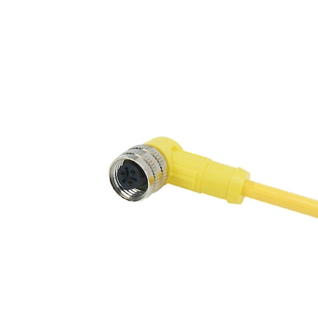 Brady IFMFemale cordset, Cable: 2 m, PVC, yellow; 3 x 0.34 mm2 / AWG 22 E18214