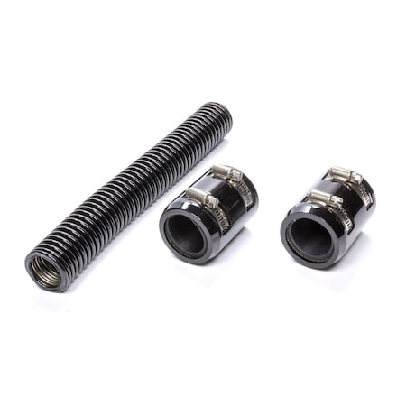 Strike3 36 in. Stainless Radiator Hose Kit, Black ST1602092