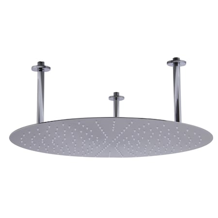 Alfi Brand 24" Round Brushed Solid SS Ultra Thin Rain Shower Head RAIN24R-BSS