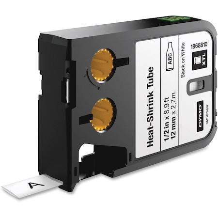 Dymo Cartridge Label, Black/White, Labels/Roll: Continuous 1868810