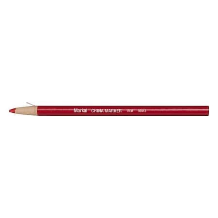 Markal China Marker, Medium Tip, Red Color Family 96012