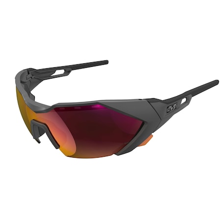 Mechanix Wear Type-E, Safety Glasses, Anti-Fog & Anti-Scratch, Fire Mirror Lens, Gray Frame, Full-Frame VES-21AK-PU