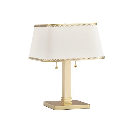 Hudson Valley Lighting Claude 2 Light Table Lamp in Aged Brass Finish AHL8419-AGB