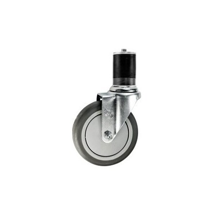 Service Caster 5'' SS Thermoplastic Rubber Wheel Swivel 1-7/8'' Expanding Stem Caster SCC-SSEX20S514-TPRB-178