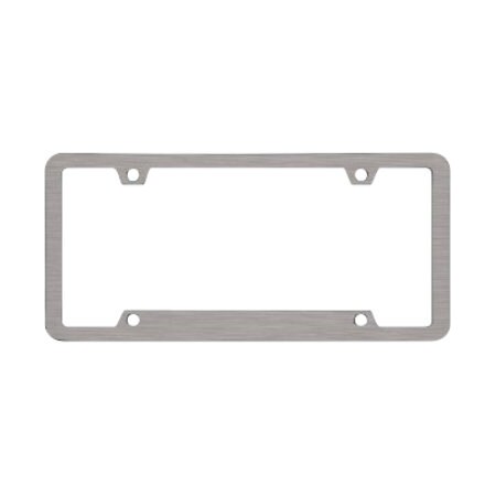 Cruiser Accessories 15190 Neo Sport License Plate Frame; Brushed Nickel 15190