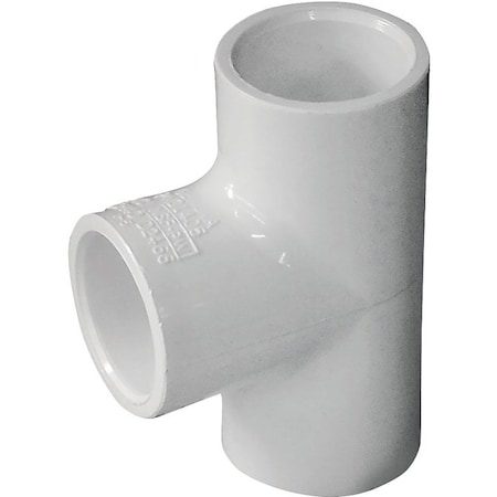 Lasco IPEX Pipe Tee, 1/2 in, Socket, PVC, White, SCH 40 Schedule, 150 psi Pressure 435775
