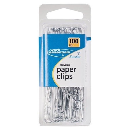 Swingline Work Essentials Paper Clip, Jumbo, Silver A70725855