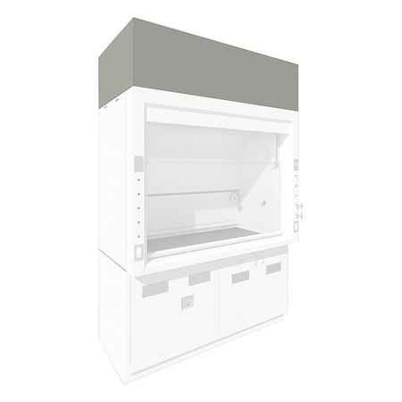 Instock Fume Hood Ceiling Enclosure GRCE048P-NA-24GG-2