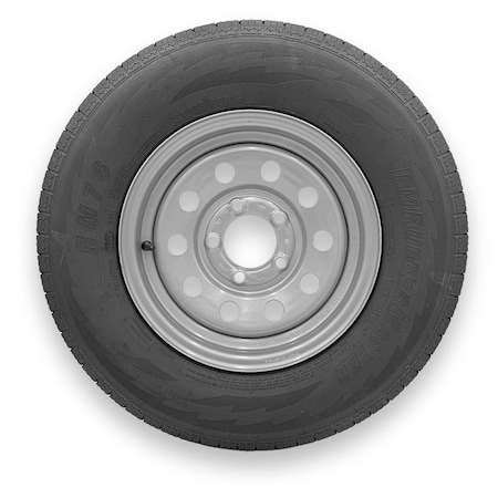 Rubbermaster - Steel Master ST185/80R13 8 Ply 5 On 4.5 Bolt, Silver Wheel Assemblies 599529SIL
