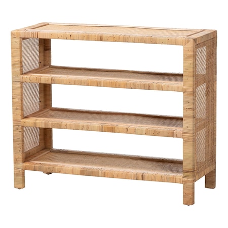 Bali & Pari Abelia Natural Rattan Display Shelf 262-14416-ZORO