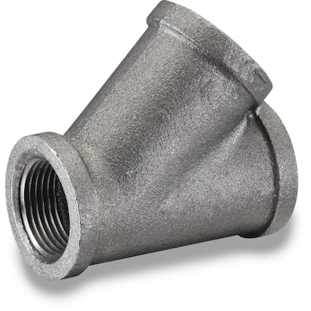 Usa Industrials Pipe Fittings - Black-Coated Malleable Iron - Class 150 - Wye - 1-1/2in NPT Female ZUSA-PF-20377