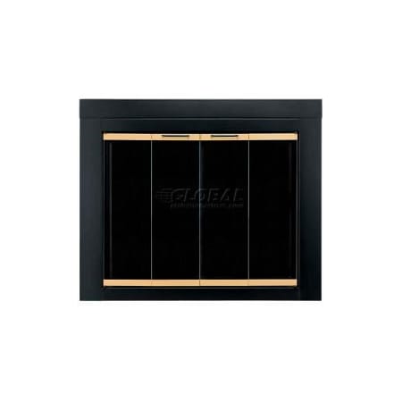 Dyna-Glo Pleasant Hearth Arrington Fireplace Glass Door Black With Gold Trim AR-1021 37-1/2"L x 33"H AR-1021