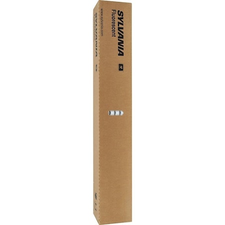 Sylvania Fluorescent Bulb, 28 W, T8 Lamp, Medium G13 Lamp Base, 2590 Lumens, 4100 K Color Temp, Daylight Light 22179