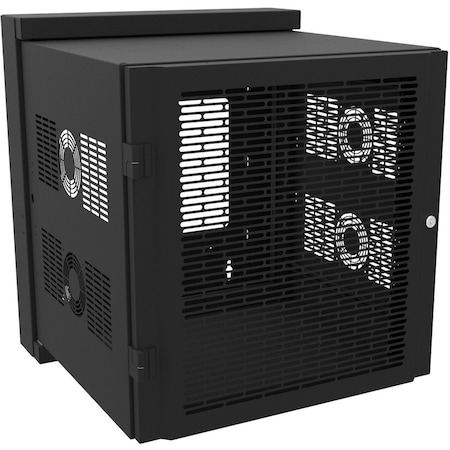 Hammond Swing-Out Sectional Wall Mount Rack Cabinet HWM2412U26WDBK