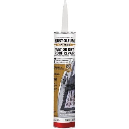 Rust-Oleum 10.1 Oz. Black Extreme Wet or Dry Roof Repair 351249