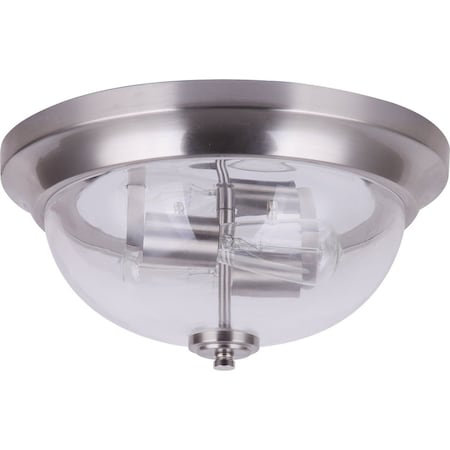Home Impressions 13'' Brushed Nickel LED Flush Mount Ceiling Light Fixture IFM256A13BN-C