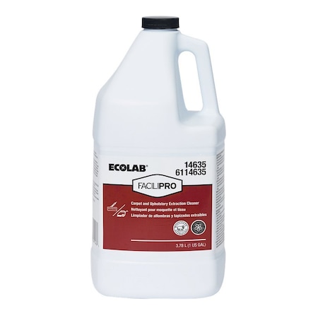 Ecolab Carpet and Upholstery Cleaner, 1 gal, PK4 6114635
