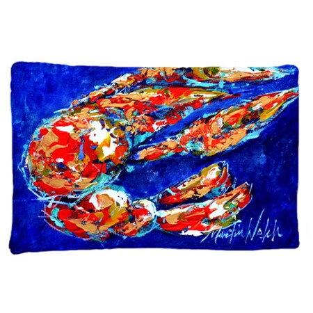 Carolines Treasures 20.5 x 30 in. Craw Momma Crawfish Moisture Wicking Fabric Standard Pillow Case MW1155PILLOWCASE