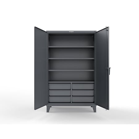 Strong Hold 12 GA Cabinet 6 1/2 Drawers 4 Shelves - KP Lock 46-244-6/5DB-KP