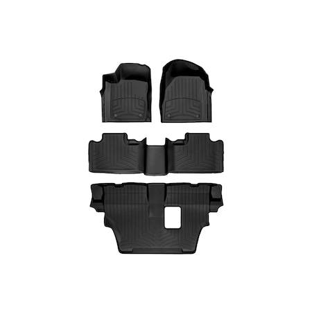 Weathertech Black, Front and Rear and Rear FloorLiner HP 449301IM-44324-2-3IM