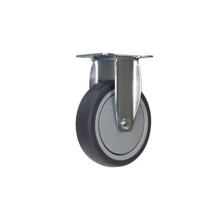 Vestil Dark Gray Rigid Thermoplastic Polyurethane Rubber Caster 5 x 1 1/4 CST-B28-5X1TPR-R