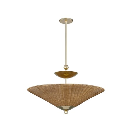 Mitzi Dabito X Perilla 1 Light Pendant 30 In. Aged Brass H968701-AGB