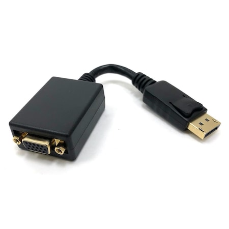 Micro Connectors 9 in. DisplayPort to VGA Adapter, Black DP-VGA-9