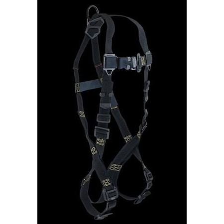Falltech 7047 Fall Protection Harness, 3XL, 425 lb, Mating Chest/ Mating Leg Straps, Back D-Ring 70473X