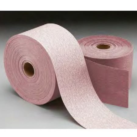 Carborundum Carborundum Carbo Premier Red 20335 Dri-Lube Stick-On Sheet Roll, 2-3/4 in W x 45 yd L, P220 Grit 05539520335