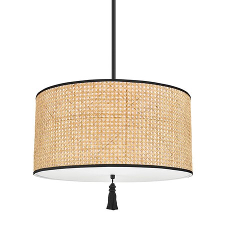 Mitzi Dolores 3 Light Pendant 49 In. Soft Black H520703-SBK