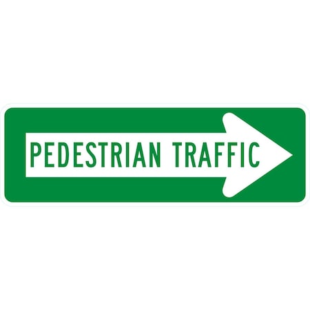 Lyle Pedestrian Traffic >, 36x12, Engineer Grade, White G-15748-EG_36x12