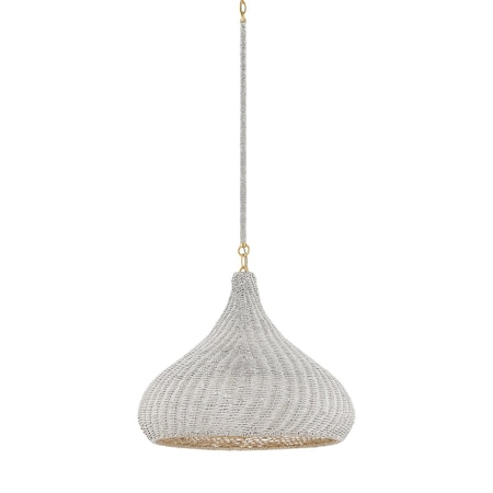 Hudson Valley Lighting Hampstead 20 in. Pendant in Aged Brass 4820-AGB