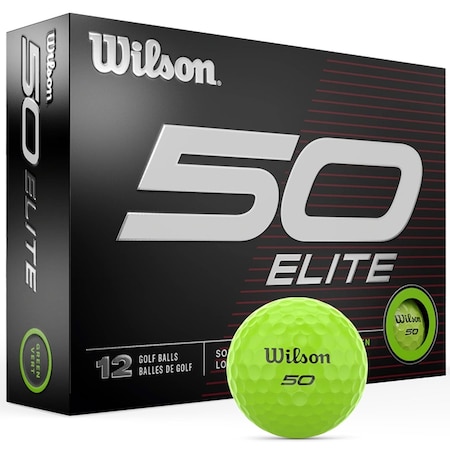 Wilson Fifty Elite Green Golf Balls, 12PK 90401