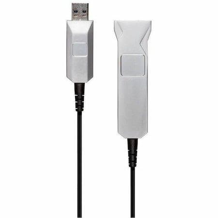 Monoprice SlimRun USB-A to USB-A Female 3.0 Extension Cable - Fiber Optic_ Black 16377