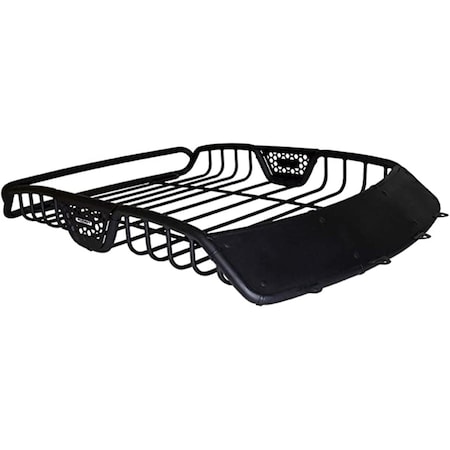 Go Rhino Sr10 Roof Rack with Cargo Fairing, Textured Black - Medium RHI59015T