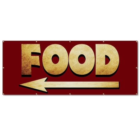 Signmission Food, 48 Inch, Banner B-120-30376