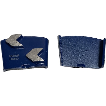 Vantage Product EZ Change Metal Bond Diamond Grinding Tool, 2 Arrow Segments, 16/20 Grit, Hard Bond M-EZ-2A1620-H