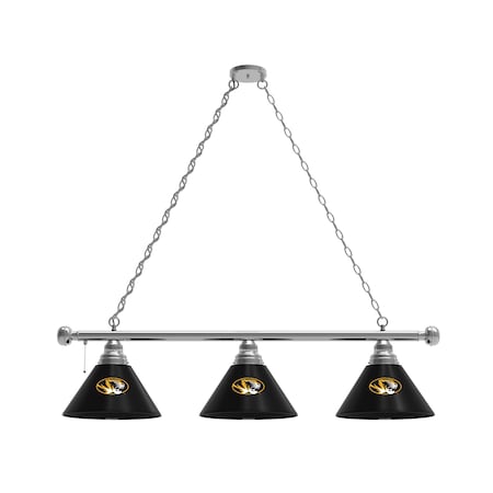 Holland Bar Stool Co Missouri 3 Shade Billiard Light, Chrome Fixture BL3CHMizzou