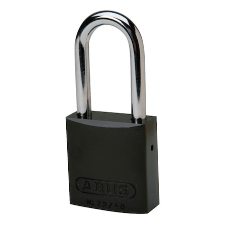 Brady Standard Safety Aluminum Padlock 1.5 in Aluminum Shackle KD Black 99620