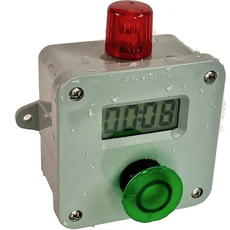 Gizmo Engineering Digital Process Timer Counts up/down, Time setting buttons are inside only, Battery powered T4X