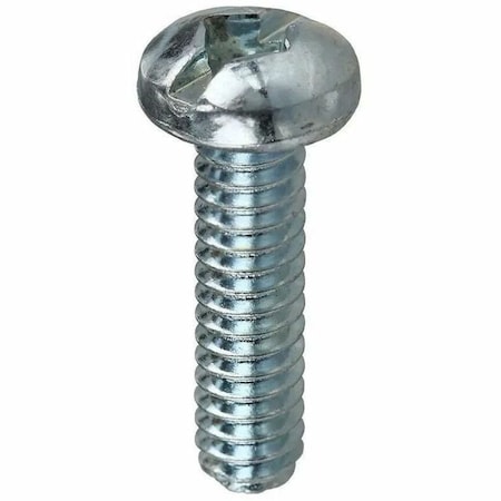 Dottie #10-32 x 2 in Combination Slotted/Square Round Machine Screw, Zinc Plated Carbon Steel, 50 PK RMDS10322