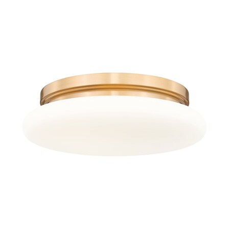 Z-Lite Soleil Modern Gold 1 Light Flush Mount 1025F12-MGLD-LED